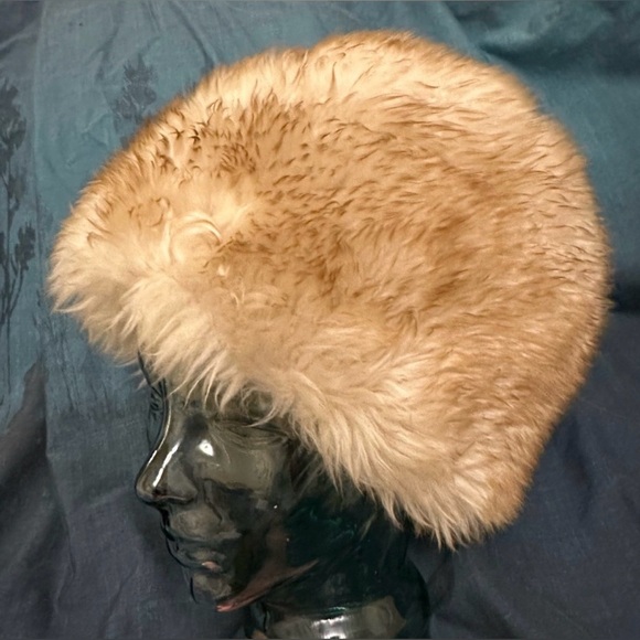 Vintage 70s/80s Shearling Sheepskin Hat - Russian Cossack Style - Picture 2 of 8